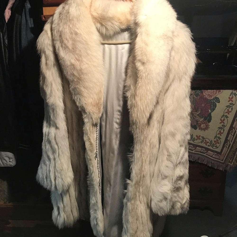 White Fox Fur Coat